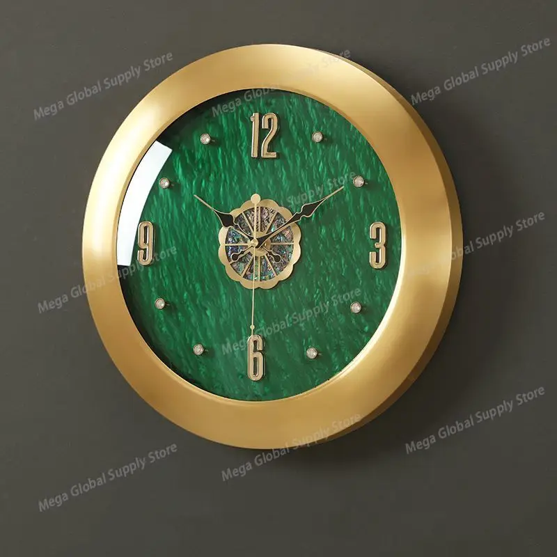 Brass wall clock household living room simple table hanging wall creative decoration quiet quartz clock wall clock
Brass wall clock household living room simple table hanging wall creative decoration quiet quartz clock wall clock