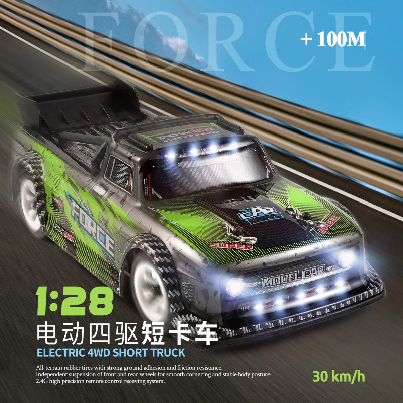 WLtoys 284131 1:28 Scale 4WD 2.4G RC Racing Car High Speed Off-Road Remote Control LED Light Drift Alloy Model Toy
WLtoys 284131 1:28 Scale 4WD 2.4G RC Racing Car High Speed Off-Road Remote Control LED Light Drift Alloy Model Toy
