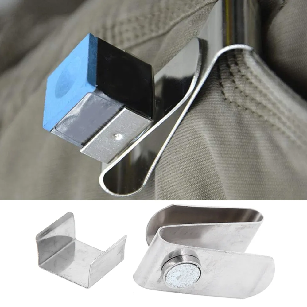Stainless Steel Portable Chalk Holder Silver Magnetic Billiard Chalk Holder Clip Pool Cue Chalk Holder Snooker Pool
Stainless Steel Portable Chalk Holder Silver Magnetic Billiard Chalk Holder Clip Pool Cue Chalk Holder Snooker Pool
