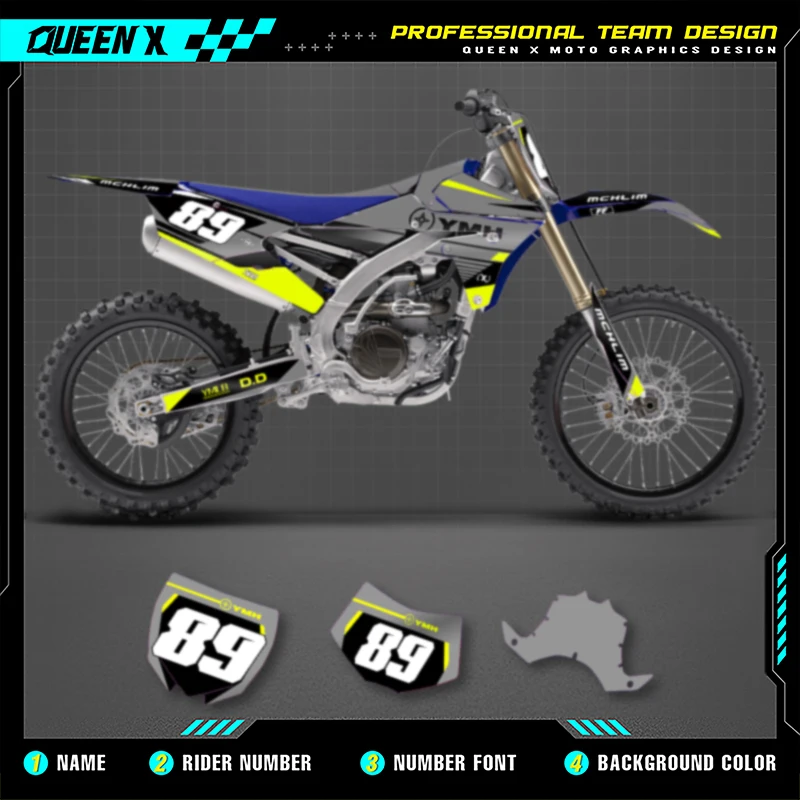 QUEEN X MOTO мотоциклетная графика фоновая наклейка наборы для YAMAHA YZF250 2014-2018 YZF250X WRF250 15-19 YZF450 14-17
QUEEN X MOTO мотоциклетная графика фоновая наклейка наборы для YAMAHA YZF250 2014-2018 YZF250X WRF250 15-19 YZF450 14-17