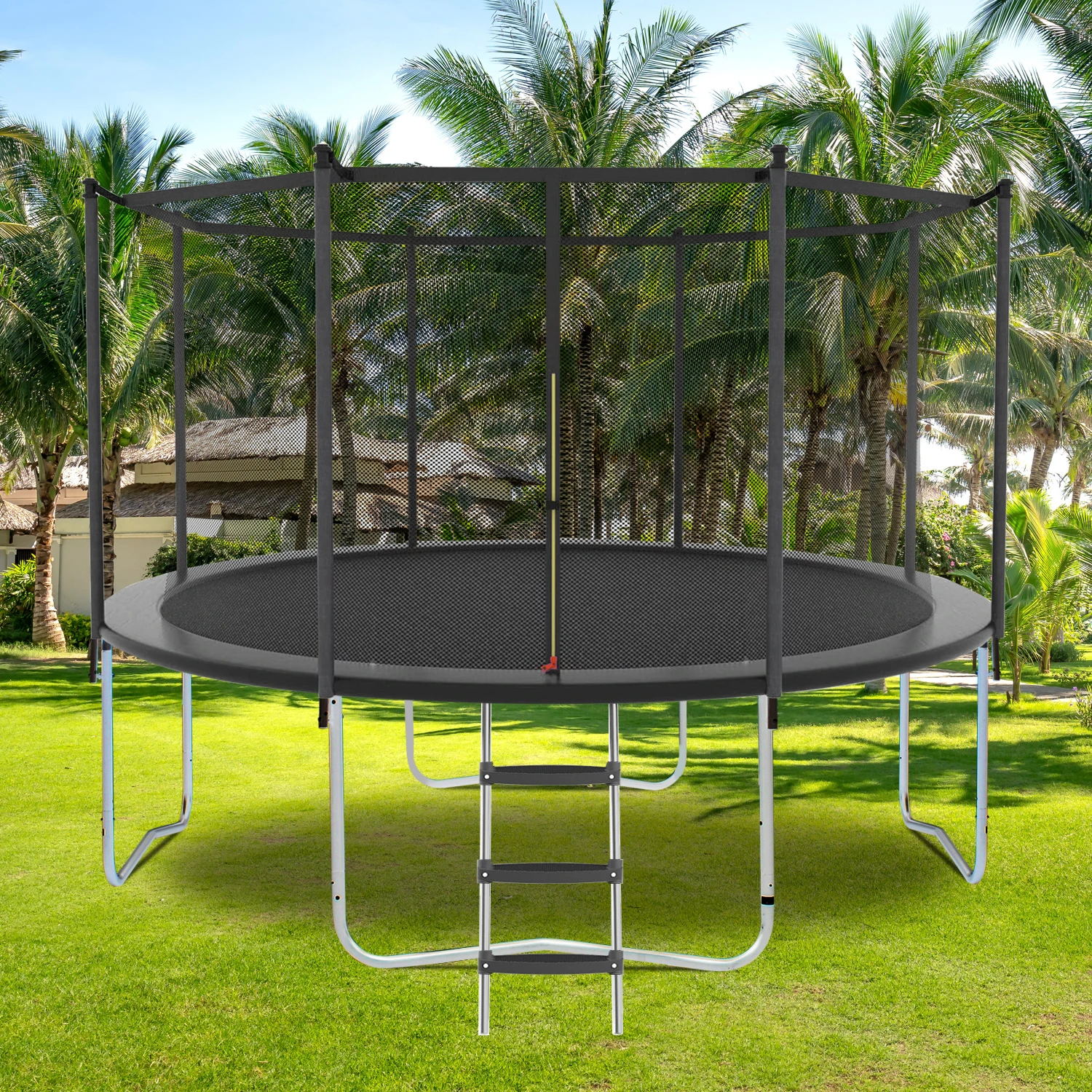 10FT Trampoline with Safety Enclosure Net, Outdoor Trampoline with Heavy Duty Jumping Mat and Spring Cover Padding for Kids
10FT Trampoline with Safety Enclosure Net, Outdoor Trampoline with Heavy Duty Jumping Mat and Spring Cover Padding for Kids