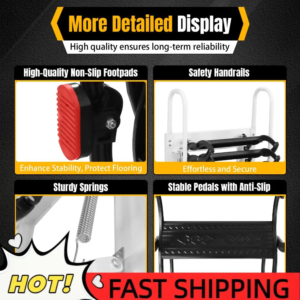Hidden Mount Attic Extension Stairs Pull Down System Space-Saving Collapsible Stair Anti-Slip for Garages/Roofs/Basements
Hidden Mount Attic Extension Stairs Pull Down System Space-Saving Collapsible Stair Anti-Slip for Garages/Roofs/Basements