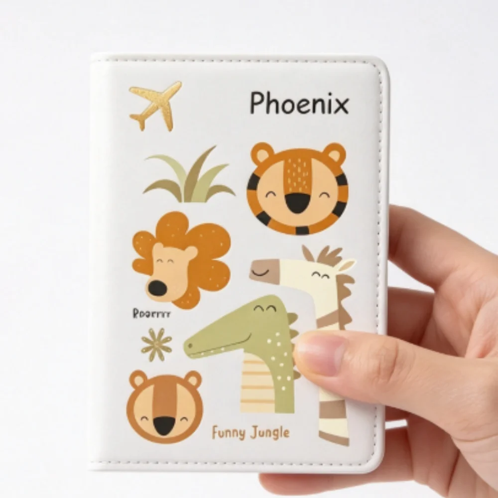 Personalized Customized Name Text Passport Holder, Cute Cartoon Travel Case, Multi-slot Passport Cover & Document Organizer
Personalized Customized Name Text Passport Holder, Cute Cartoon Travel Case, Multi-slot Passport Cover & Document Organizer