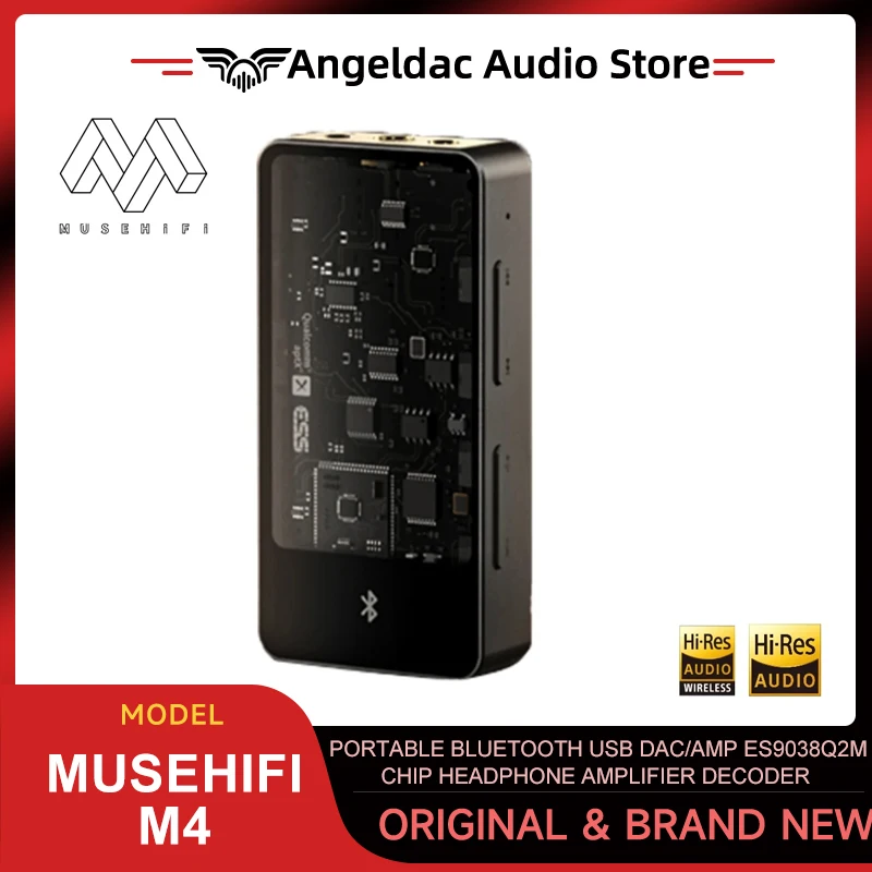 MUSEHiFi M4 Portable Bluetooth USB DAC/AMP Flagship ES9038Q2M Chip Headphone Amplifier Audio Decoder Dongle 3.5+4.4+2.5mm
MUSEHiFi M4 Portable Bluetooth USB DAC/AMP Flagship ES9038Q2M Chip Headphone Amplifier Audio Decoder Dongle 3.5+4.4+2.5mm