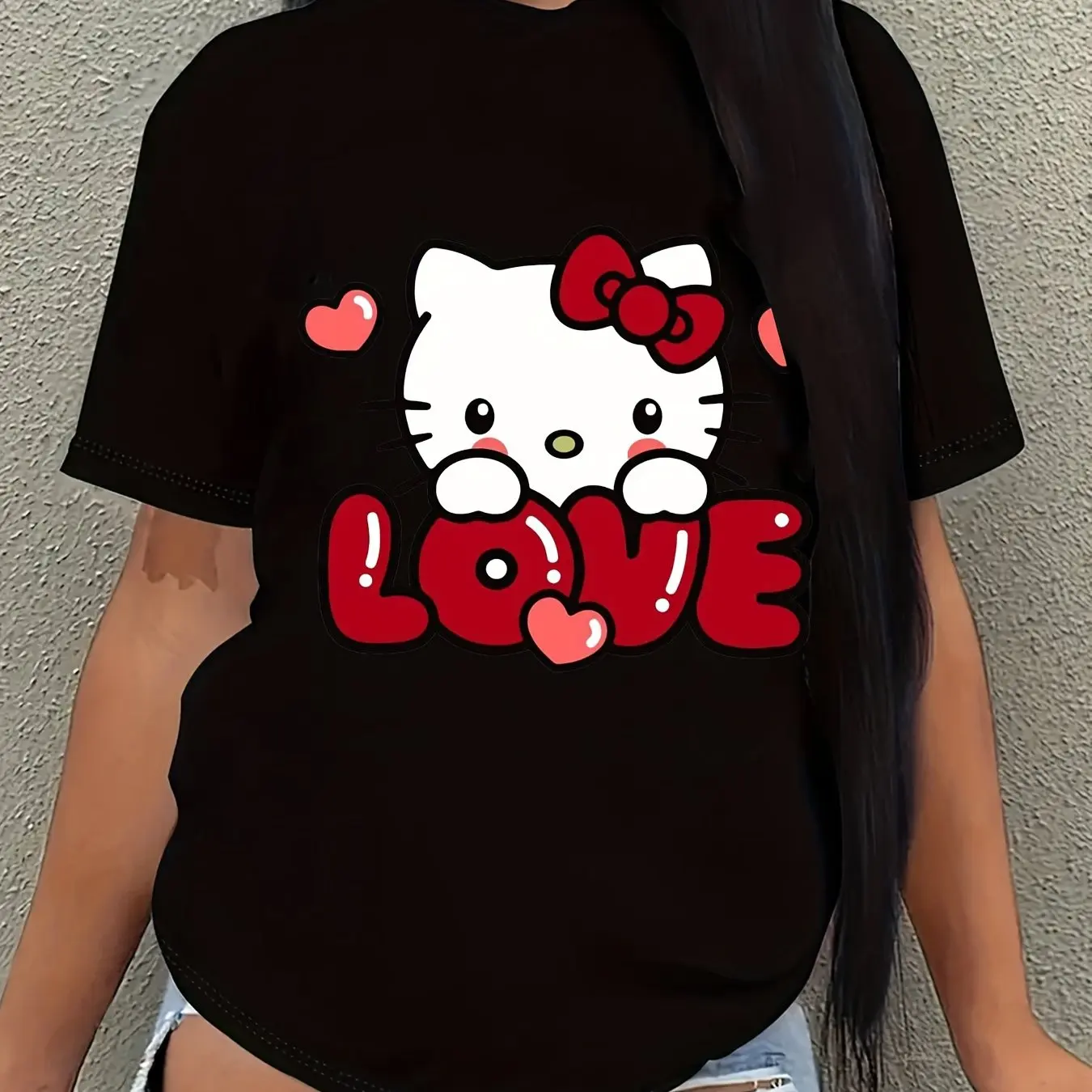 Hello Kitty Graphic Printing Summer Autumn Winter Cotton Men's and Women's T-Shirts Short Sleeves Luxury Outdoor Sports Brand
Hello Kitty Graphic Printing Summer Autumn Winter Cotton Men's and Women's T-Shirts Short Sleeves Luxury Outdoor Sports Brand