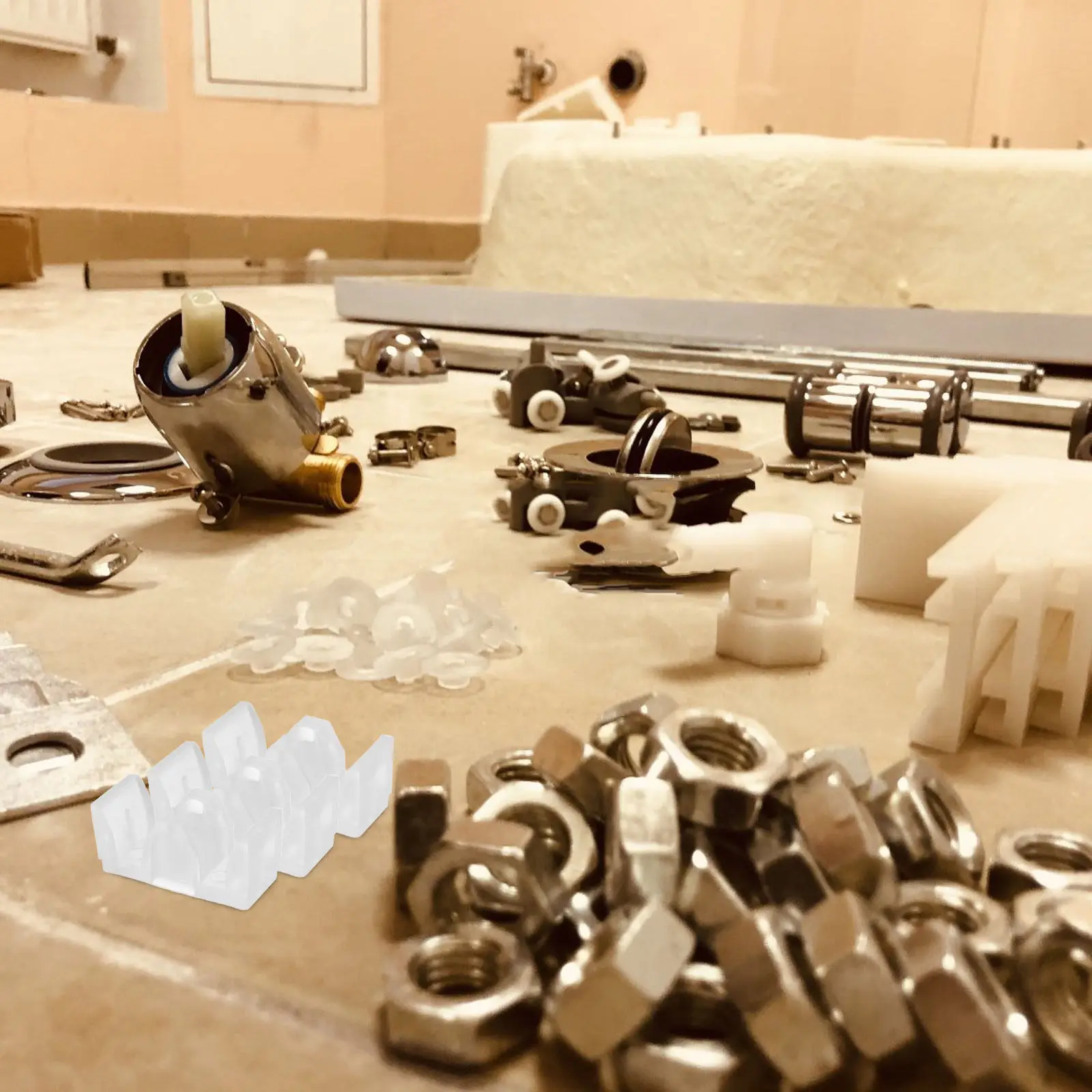 Комплект из 6 направляющих блоков для душевых дверей, противоударные бамперы для стеклянных раздвижных дверей, нижний уплотнитель, бесшумная и стабильная работа
Комплект из 6 направляющих блоков для душевых дверей, противоударные бамперы для стеклянных раздвижных дверей, нижний уплотнитель, бесшумная и стабильная работа