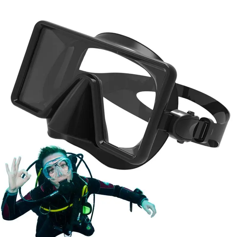 Snorkel Goggles Adult Tempered Glass Clear Vision Silicone Scuba Goggles Large Frame Professional Diving Supplies Comfortable
Snorkel Goggles Adult Tempered Glass Clear Vision Silicone Scuba Goggles Large Frame Professional Diving Supplies Comfortable