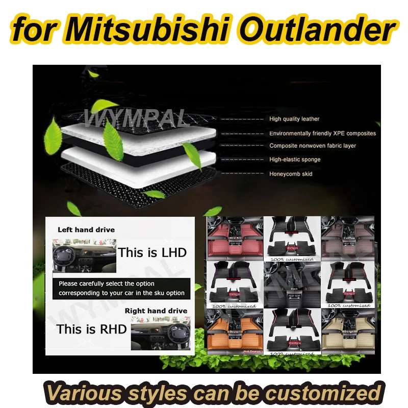 LUXURY Car Floor Mats For Mitsubishi Outlander 2022 2021 2020 2019 (5 Seater) Carpets Custom Cover Interior Auto Accessories
LUXURY Car Floor Mats For Mitsubishi Outlander 2022 2021 2020 2019 (5 Seater) Carpets Custom Cover Interior Auto Accessories