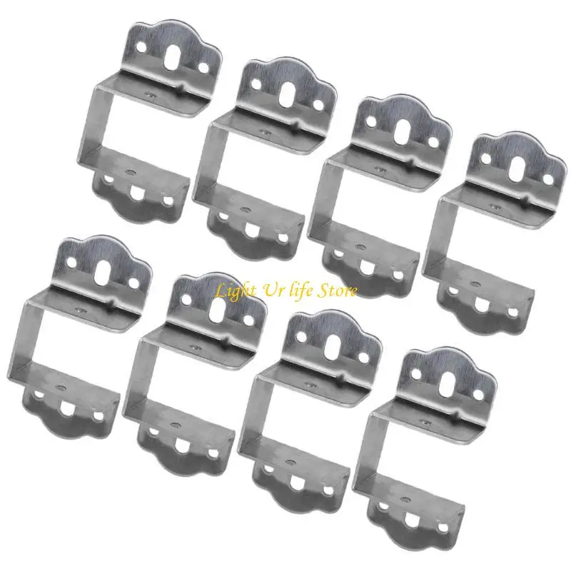 63HA 8pcs Metal Brackets Furniture Fasteners Frame Stabilizers for Securing Bed Frame
63HA 8pcs Metal Brackets Furniture Fasteners Frame Stabilizers for Securing Bed Frame