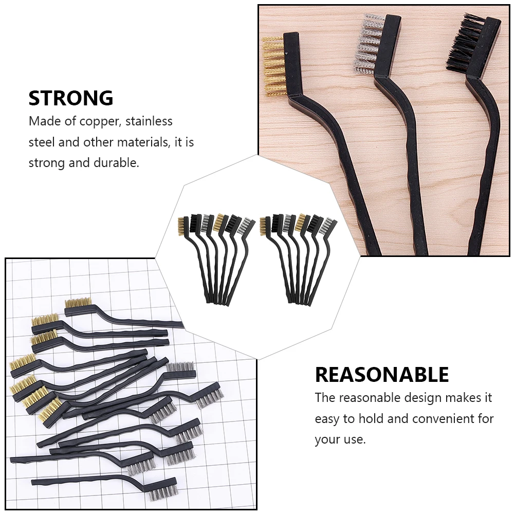 Copper Wire Brush Toothbrush Rust Metal Stainless Steel Cleaning Tools Machinery Paint Narrow Space Scrubber
Copper Wire Brush Toothbrush Rust Metal Stainless Steel Cleaning Tools Machinery Paint Narrow Space Scrubber