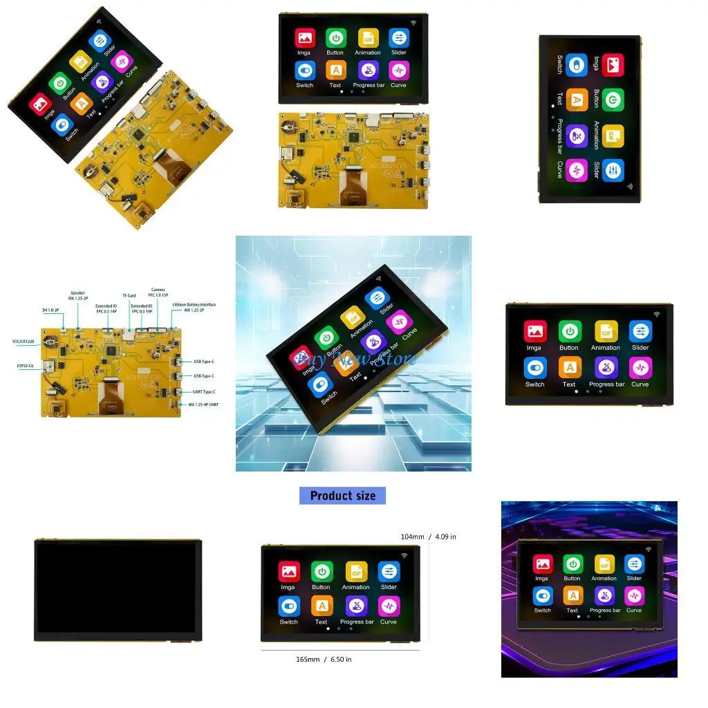 20CE Precise ESP32P4 Board 7Inch Touches Screen WIFI Bluetooth-compatible For Students And Technology Enthusiasts
20CE Precise ESP32P4 Board 7Inch Touches Screen WIFI Bluetooth-compatible For Students And Technology Enthusiasts