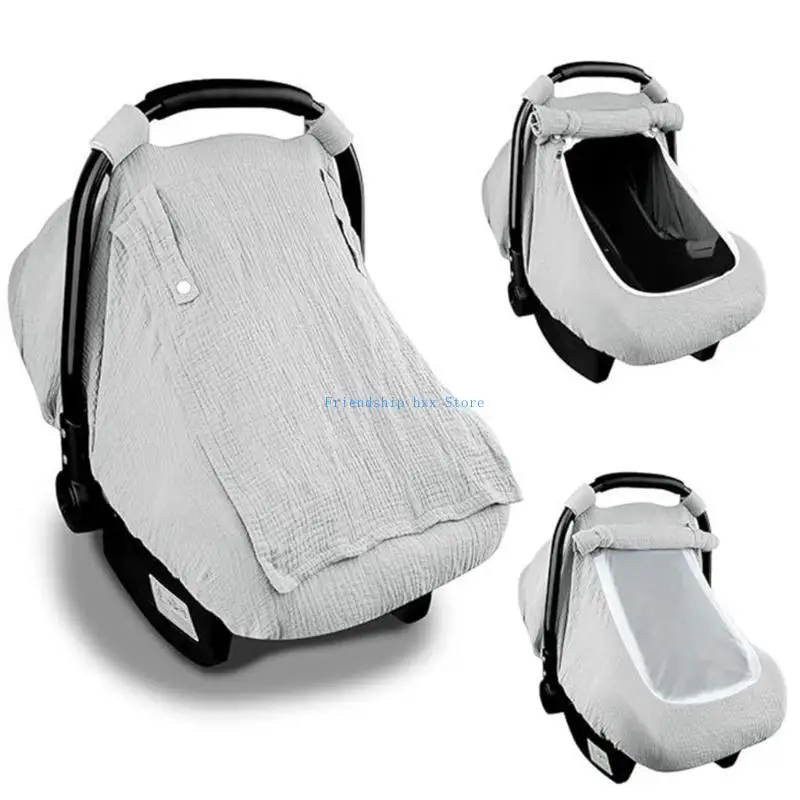 F1CB Muslin Carseat Cover for Baby Breathable and Lightweight Canopy Infants Strollers Protector for Boys and Girls
F1CB Muslin Carseat Cover for Baby Breathable and Lightweight Canopy Infants Strollers Protector for Boys and Girls