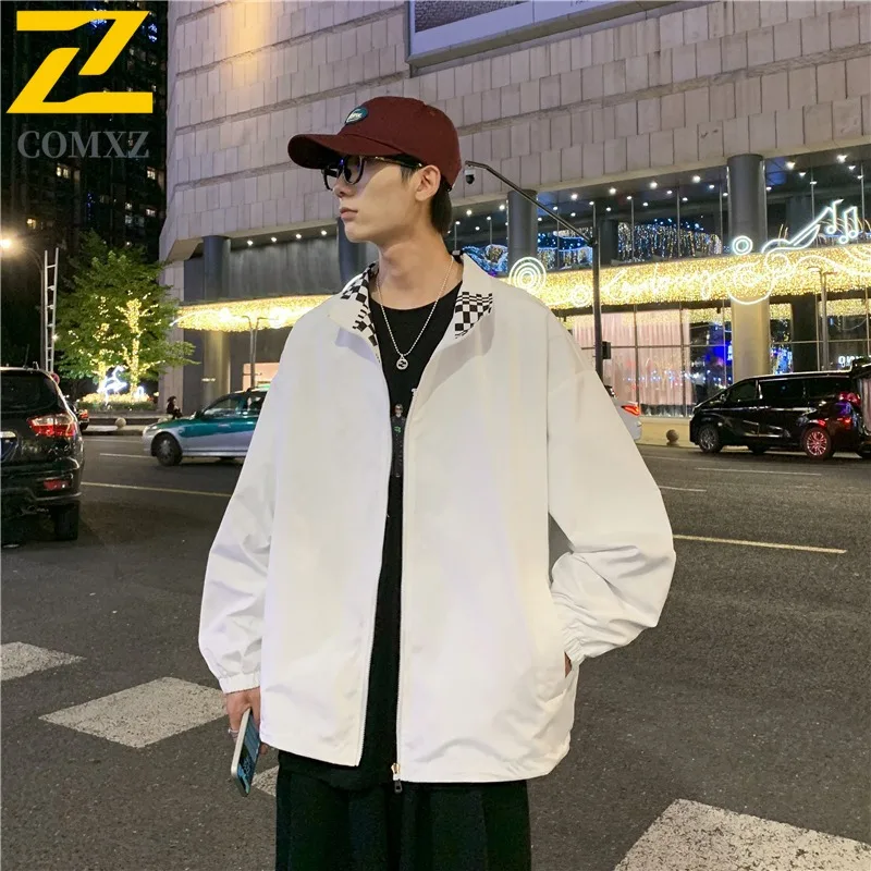Men Reversible Sports Jacket Windproof Waterproof Casual Loose Fit Spring Autumn Outdoor Two Sides Wear Streetwear Fashion Coat
Men Reversible Sports Jacket Windproof Waterproof Casual Loose Fit Spring Autumn Outdoor Two Sides Wear Streetwear Fashion Coat
