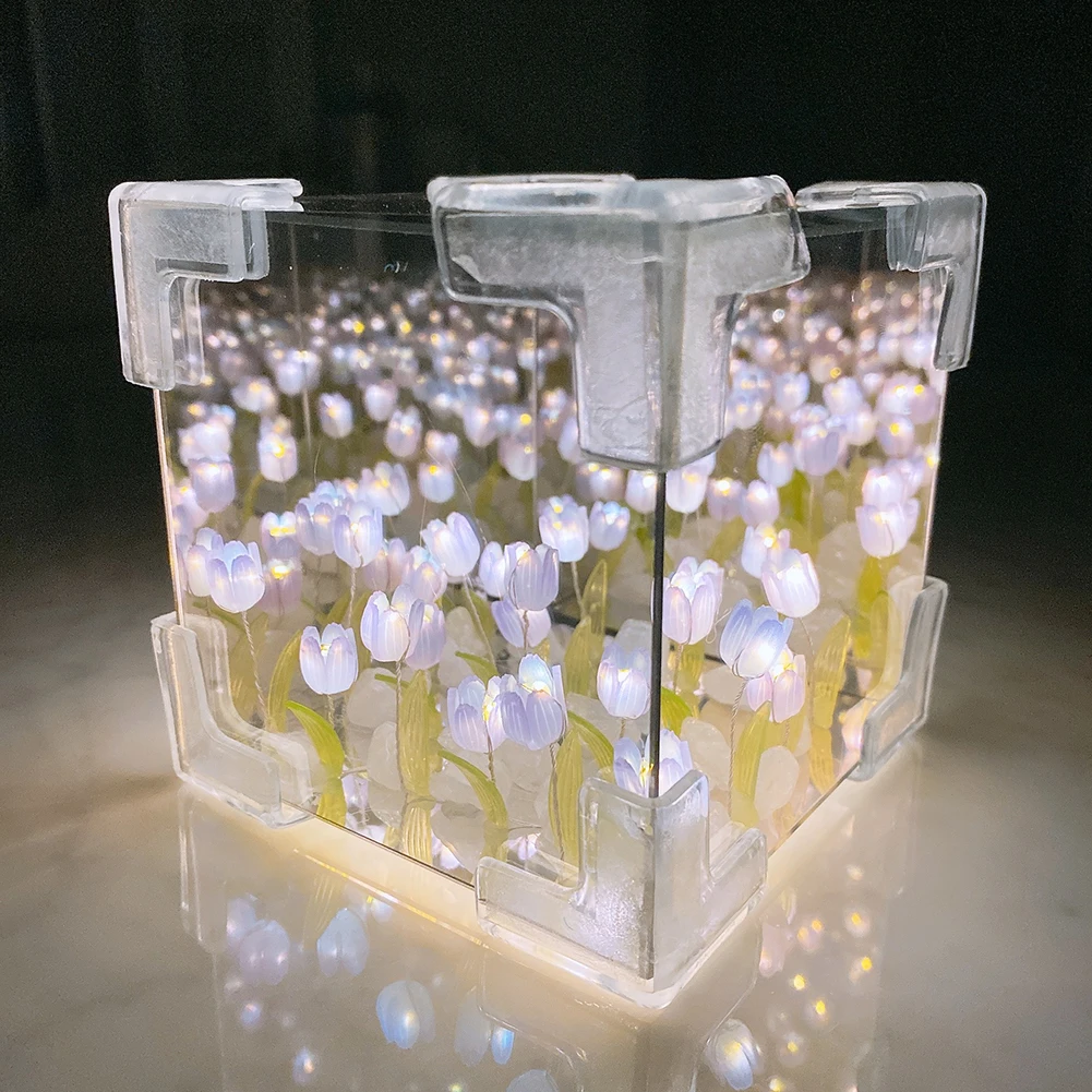 Tulip Night Light Handmade DIY Material Cube Tulip Flower Sea Night Light Creative Night Light Bedroom Decor Atmosphere Lamp
Tulip Night Light Handmade DIY Material Cube Tulip Flower Sea Night Light Creative Night Light Bedroom Decor Atmosphere Lamp