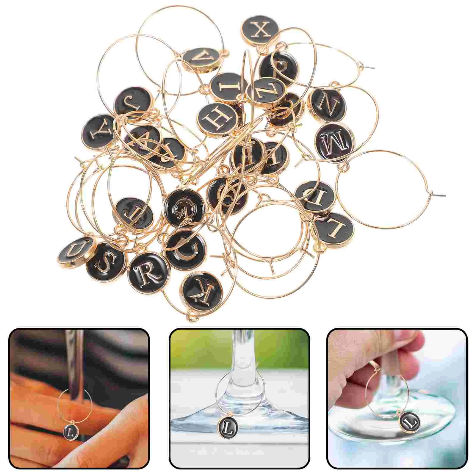 26 Pcs Glass Charm Alloy Markers Tags Letter Charms Bracelet Pendant Party Supply Rings Decorations Cup Bottle
26 Pcs Glass Charm Alloy Markers Tags Letter Charms Bracelet Pendant Party Supply Rings Decorations Cup Bottle