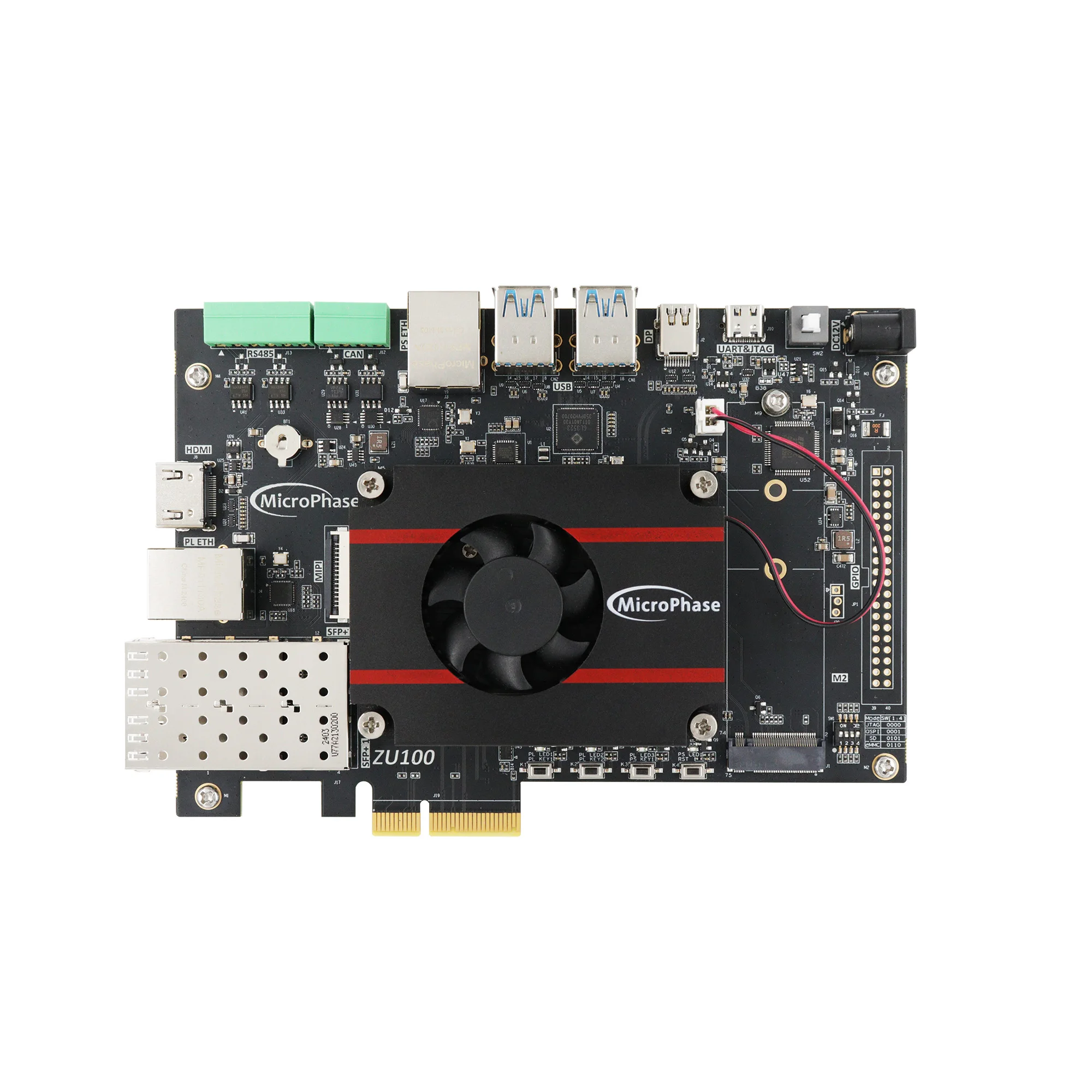 MicroPhase Xilinx FPGA Development board Zynq UltraScale+ XME0803-3EG 4EV PCIE 3.0 MPSoC High speed signal processing
MicroPhase Xilinx FPGA Development board Zynq UltraScale+ XME0803-3EG 4EV PCIE 3.0 MPSoC High speed signal processing