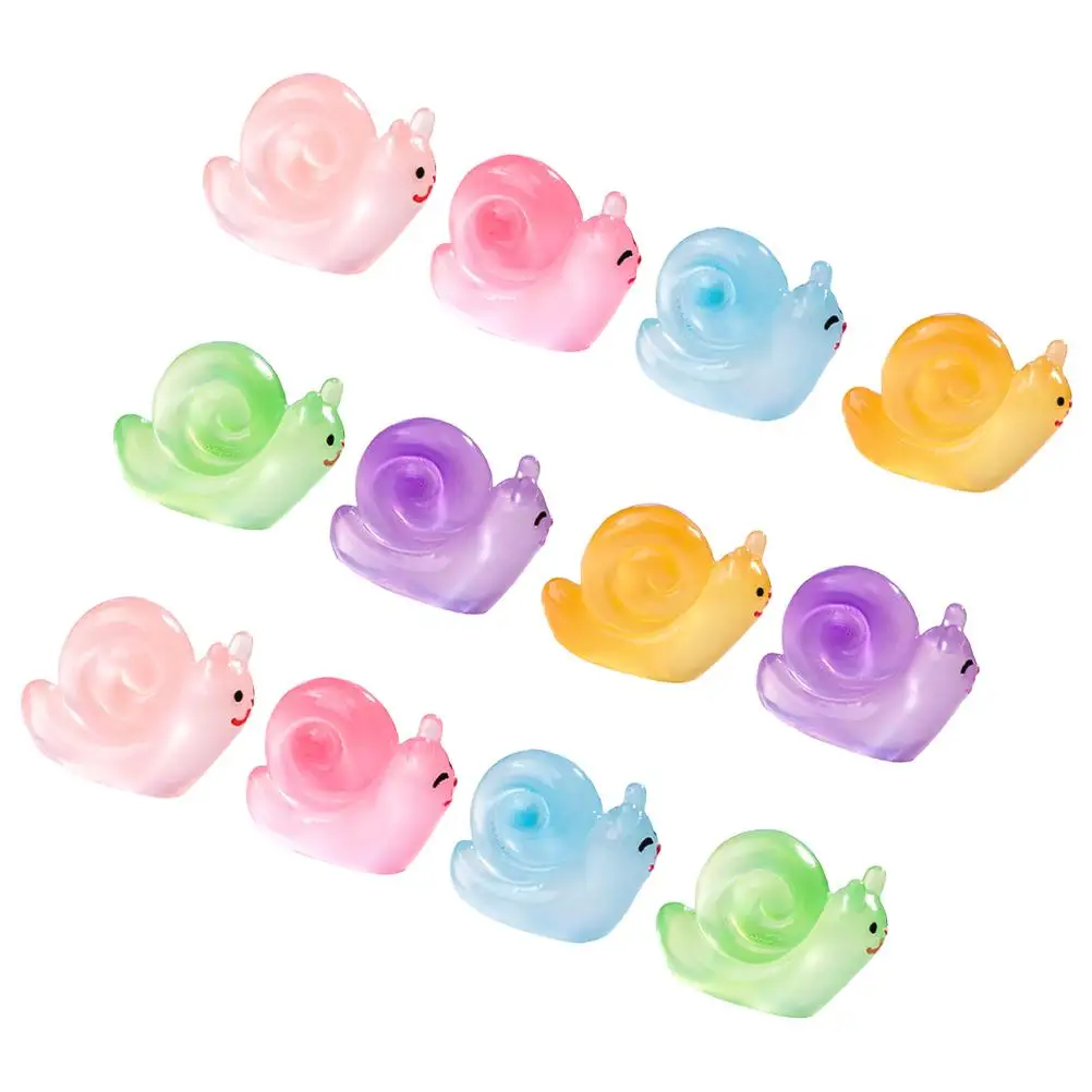 12 Mini Glowing Snail Figurines Resin Animals Statues Luminous Decoration Micro Landscape Garden Yard Balcony Lawn Ornament
12 Mini Glowing Snail Figurines Resin Animals Statues Luminous Decoration Micro Landscape Garden Yard Balcony Lawn Ornament