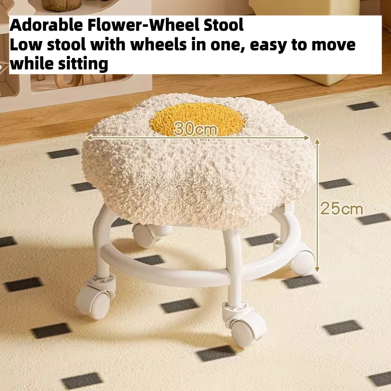 Wheel Small Stool Home Low Stool Nordic Makeup Living Room Low Footrest House Entrance Office Bedroom Luxury House Furniture
Wheel Small Stool Home Low Stool Nordic Makeup Living Room Low Footrest House Entrance Office Bedroom Luxury House Furniture