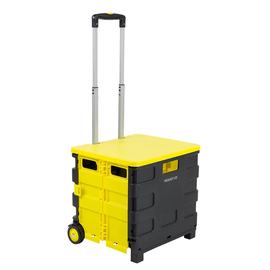 Rolling Utility Cart with Folding and Collapsible Design for Easy Storage and Transport Features a Secure Lid and Durable Wheel
Rolling Utility Cart with Folding and Collapsible Design for Easy Storage and Transport Features a Secure Lid and Durable Wheel
