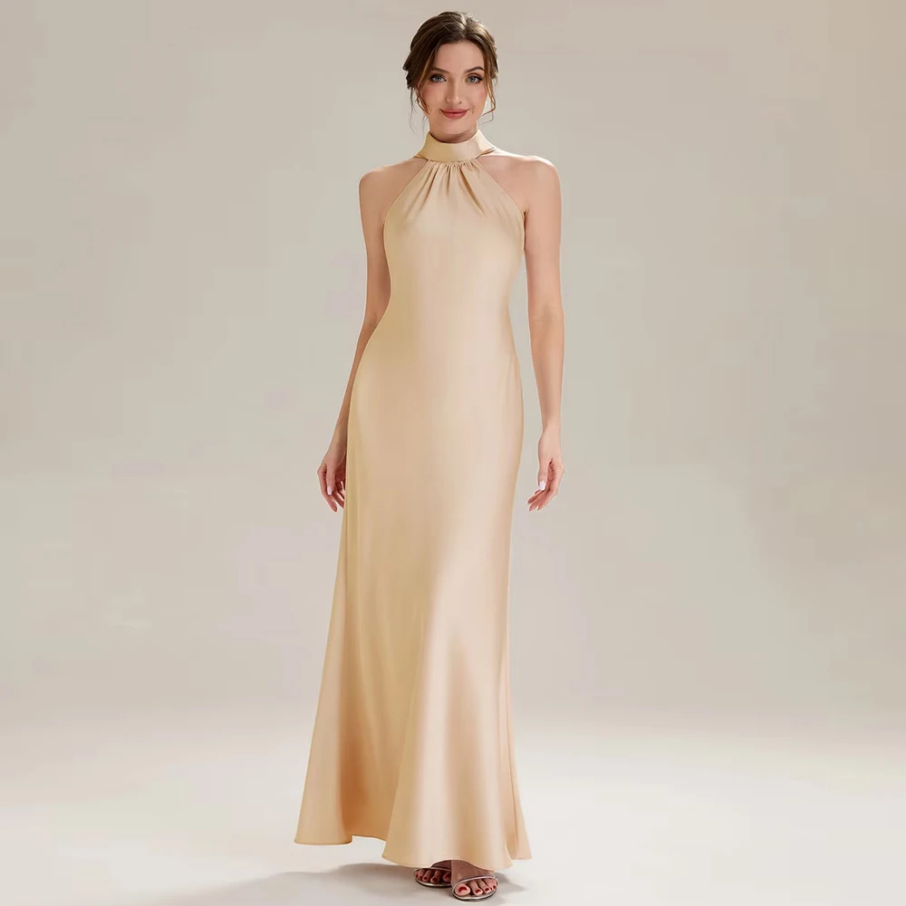 BAZIIINGAAA Party Dress Sleeveless Halter Neck Fishtail Floor Length Dress with Thigh-High Slit Evening Dresse
BAZIIINGAAA Party Dress Sleeveless Halter Neck Fishtail Floor Length Dress with Thigh-High Slit Evening Dresse