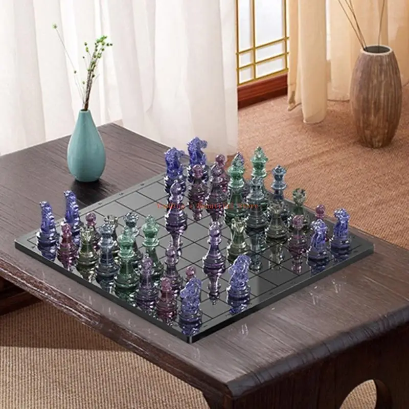 N0HE 18 Pcs/set Checkers Board Silicone Mold Chess Crystal Epoxy Casting Mold for Family Party Board Games Home Decoration
N0HE 18 Pcs/set Checkers Board Silicone Mold Chess Crystal Epoxy Casting Mold for Family Party Board Games Home Decoration