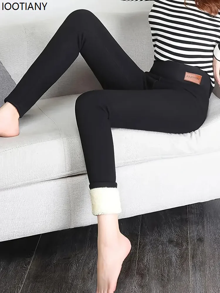 Plush High Waist Women's Leggings Tights Solid Color Elastic Cold-proof Pants Fashion Classic Women's Yoga Pants Warm Pants
Plush High Waist Women's Leggings Tights Solid Color Elastic Cold-proof Pants Fashion Classic Women's Yoga Pants Warm Pants
