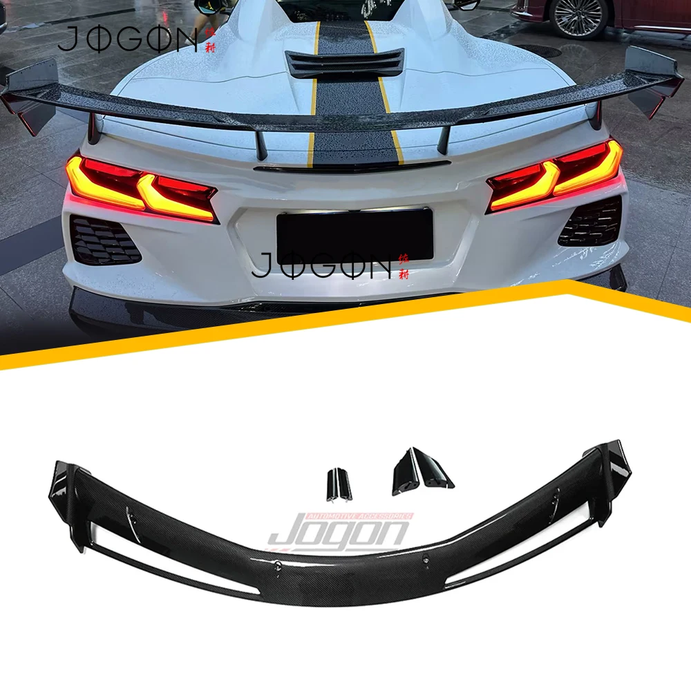 Real Carbon Fiber Rear Spoiler Wings Gurney Flap For Chevrolet Corvette C8 Stingray Coupe Convertible 2020-2025 Decoration
Real Carbon Fiber Rear Spoiler Wings Gurney Flap For Chevrolet Corvette C8 Stingray Coupe Convertible 2020-2025 Decoration