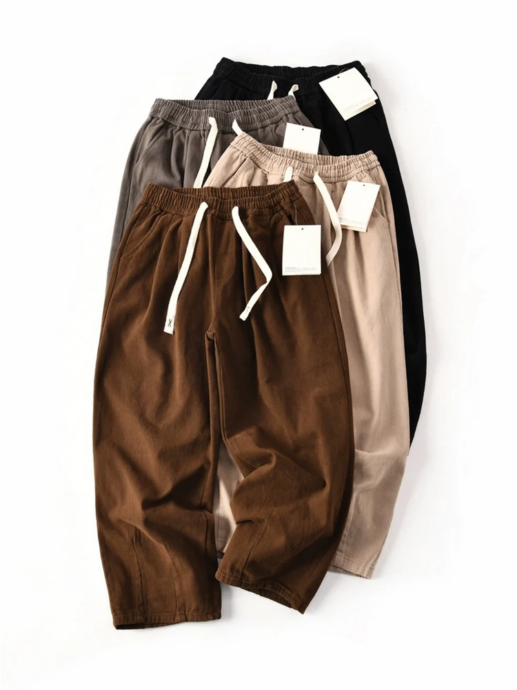 Хлопковые повседневные брюки, мужская тяжелая рабочая одежда, свободные широкие длинные брюки в стиле ретро, японский модный бренд, прямой крой
Хлопковые повседневные брюки, мужская тяжелая рабочая одежда, свободные широкие длинные брюки в стиле ретро, японский модный бренд, прямой крой