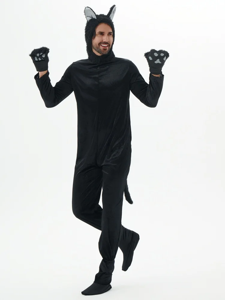 Cosplay Animal Black Bear Cosplay Jumpsuit Costumes Set for Halloween Christmas Fancy Party Events Cartoon Doll Costume
Cosplay Animal Black Bear Cosplay Jumpsuit Costumes Set for Halloween Christmas Fancy Party Events Cartoon Doll Costume