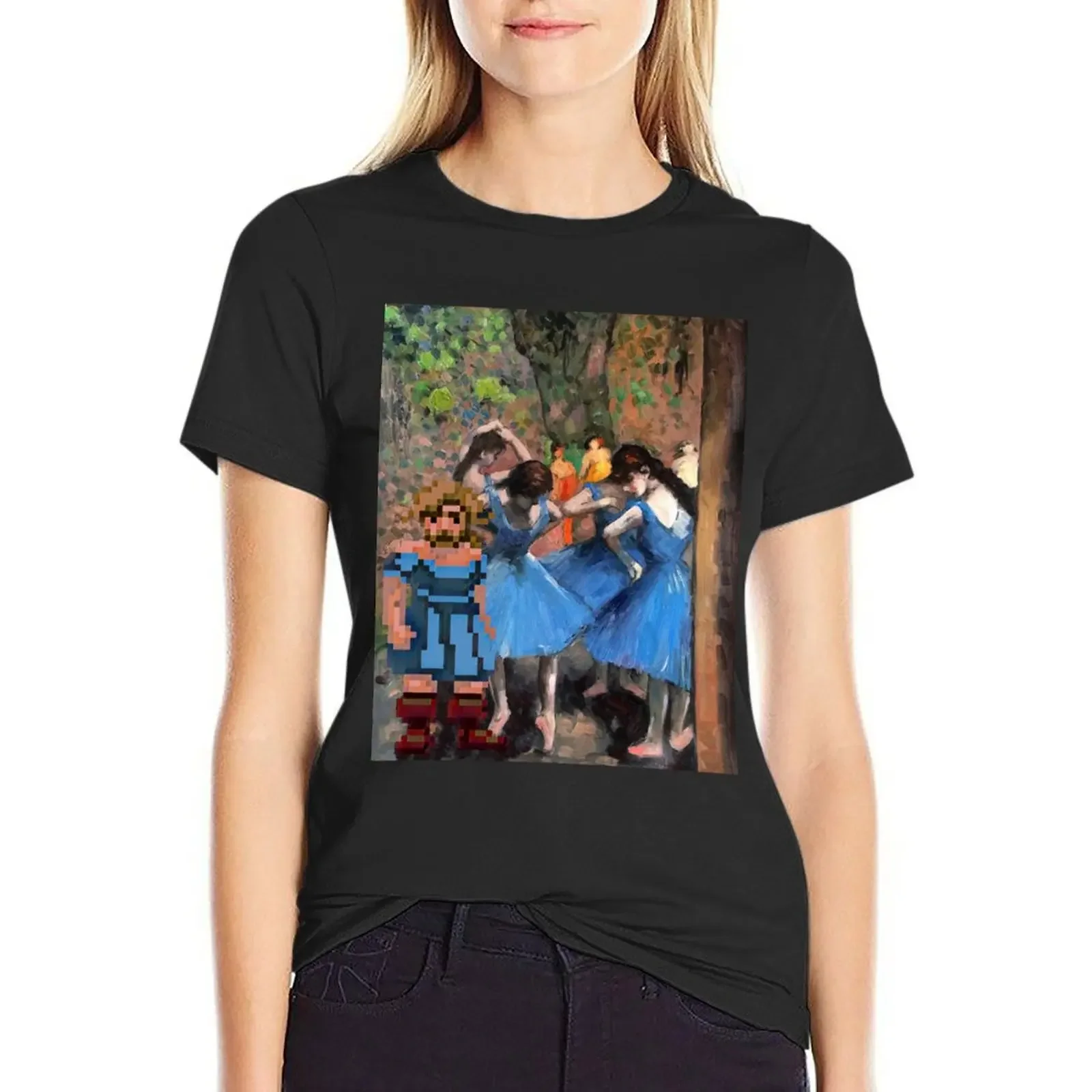 Guybrush dancer in blue (Monkey Island X Degas) - Clothing, gadgets & face masks T-Shirt graphics funny Women's tee shirt
Guybrush dancer in blue (Monkey Island X Degas) - Clothing, gadgets & face masks T-Shirt graphics funny Women's tee shirt