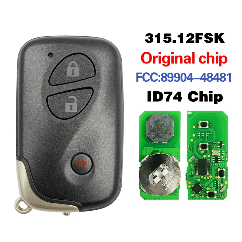 CN052035 Aftermarket For Lexus RX CT 2010-2017 3-Btn 312MHZ 4D Chip Smart Key FCC HYQ14ACX-5290 Part Number 89904-48481 
CN052035 Aftermarket For Lexus RX CT 2010-2017 3-Btn 312MHZ 4D Chip Smart Key FCC HYQ14ACX-5290 Part Number 89904-48481