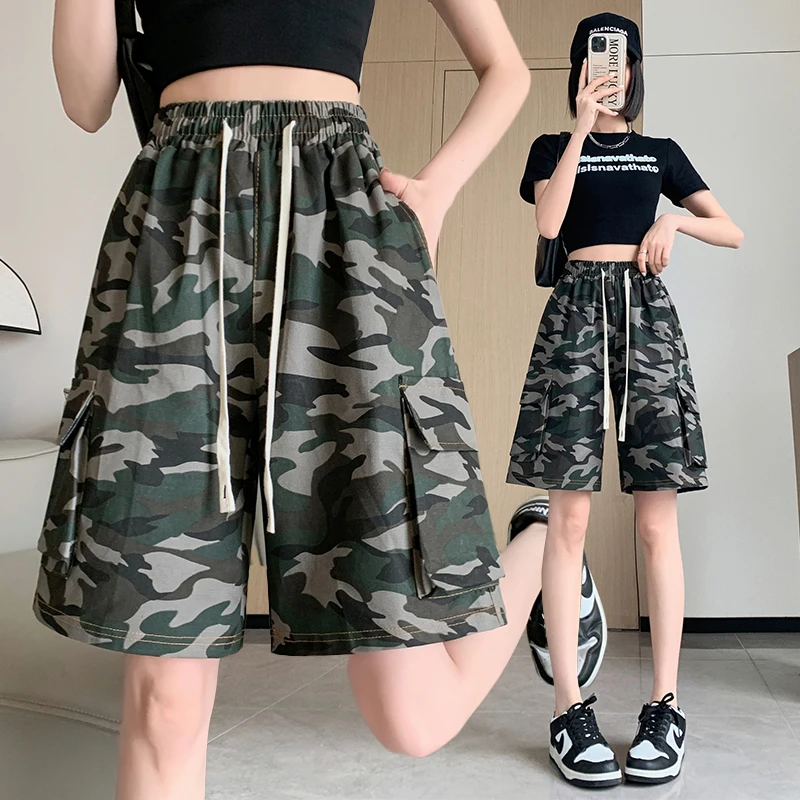 Pure cotton American street camouflage work shorts for women's 2024 summer new sport five point casual work pants
Pure cotton American street camouflage work shorts for women's 2024 summer new sport five point casual work pants