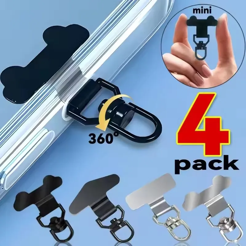 Upgrated 360 Rotatable Stainless Steel Phone Tether Tab Mini Portable Cellphone Lanyard Patch Metal Gasket Hanging Cord Clips
Upgrated 360 Rotatable Stainless Steel Phone Tether Tab Mini Portable Cellphone Lanyard Patch Metal Gasket Hanging Cord Clips