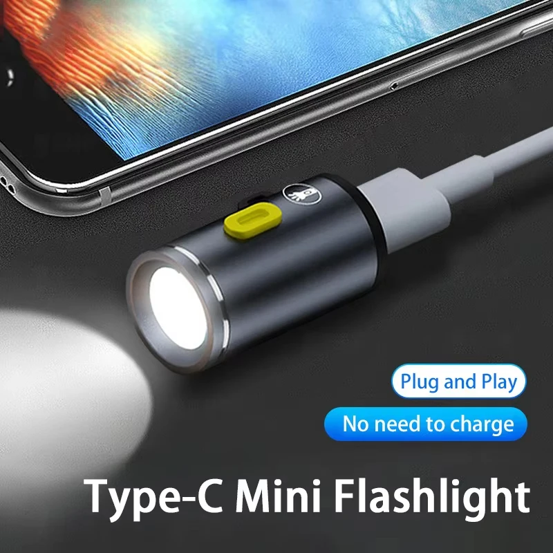 Mini High Brightness LED Flashlight Powered By Type C Connectors Small LED Light Torches For On Travel Use Flashlight 2025 New
Mini High Brightness LED Flashlight Powered By Type C Connectors Small LED Light Torches For On Travel Use Flashlight 2025 New