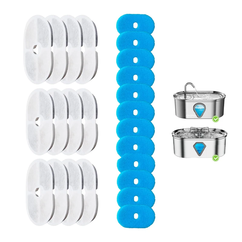 Replacement Filter 12Pack Filters for Stainless Steel Pet Water Fountains WF170/WF280,for Cats Dogs,Keeps Water Fresh and Clean.
Replacement Filter 12Pack Filters for Stainless Steel Pet Water Fountains WF170/WF280,for Cats Dogs,Keeps Water Fresh and Clean.