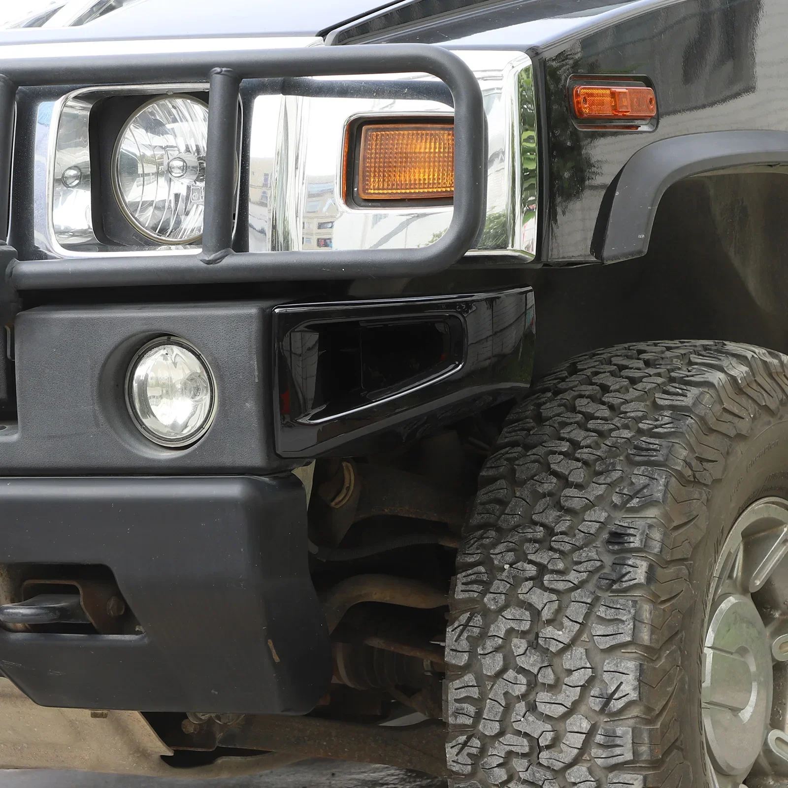 Для Hummer H2 2003-2009 ABS черный автомобильный передний бампер двухсторонние защитные чехлы автомобильные аксессуары для модификации внешней части
Для Hummer H2 2003-2009 ABS черный автомобильный передний бампер двухсторонние защитные чехлы автомобильные аксессуары для модификации внешней части