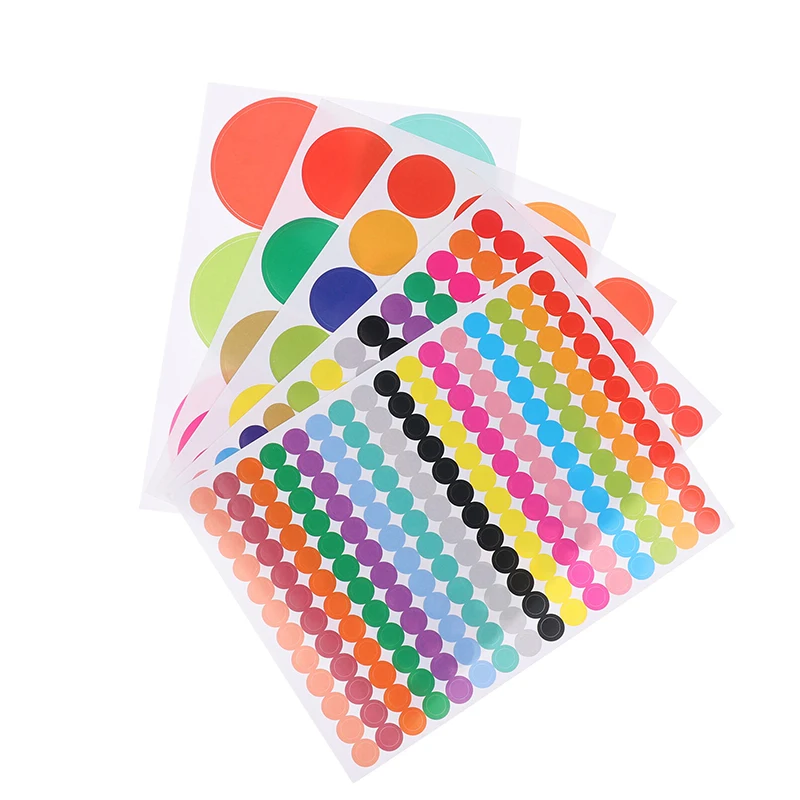 HOT! 10 Sheets Polka Circle Office Classroom Party Decoration Toys Diary Decoration Marking Sticker 6-45mm Colored Dot Stickers
HOT! 10 Sheets Polka Circle Office Classroom Party Decoration Toys Diary Decoration Marking Sticker 6-45mm Colored Dot Stickers