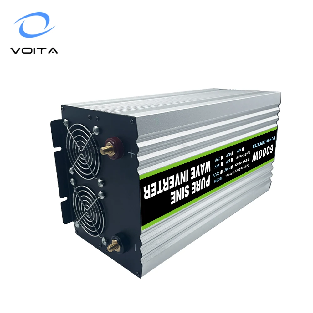 VOITA Power Inverter 6000 Watt Pure Sine Wave Inverter 60V 48V 220V 3000W Dc To Ac Converter Inverter For Home Use RV
VOITA Power Inverter 6000 Watt Pure Sine Wave Inverter 60V 48V 220V 3000W Dc To Ac Converter Inverter For Home Use RV