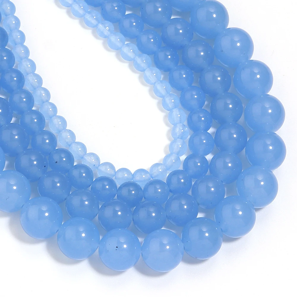 4/6/8/10mm Natural Stone Beads Light Blue Chalcedony Loose Gemstone Round Beads For DIY Handmade Bracelet Necklace Accessories
4/6/8/10mm Natural Stone Beads Light Blue Chalcedony Loose Gemstone Round Beads For DIY Handmade Bracelet Necklace Accessories
