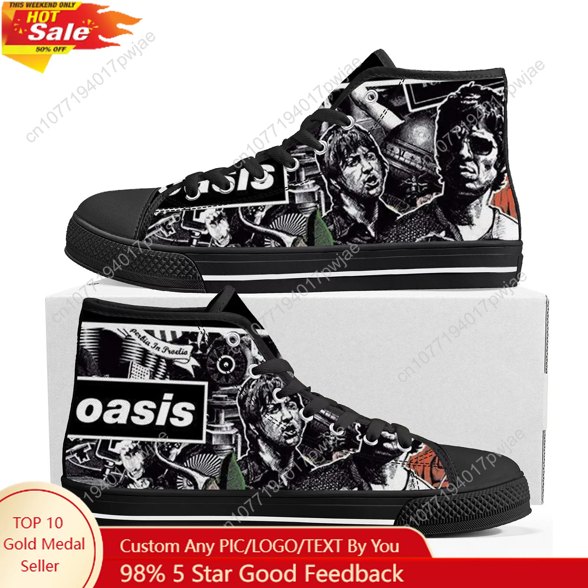 Oasis Rock Band High Top High Quality Sneakers Mens Womens Lightweight Canvas Sneaker Ghana Hiking Casual Custom Shoes
Oasis Rock Band High Top High Quality Sneakers Mens Womens Lightweight Canvas Sneaker Ghana Hiking Casual Custom Shoes