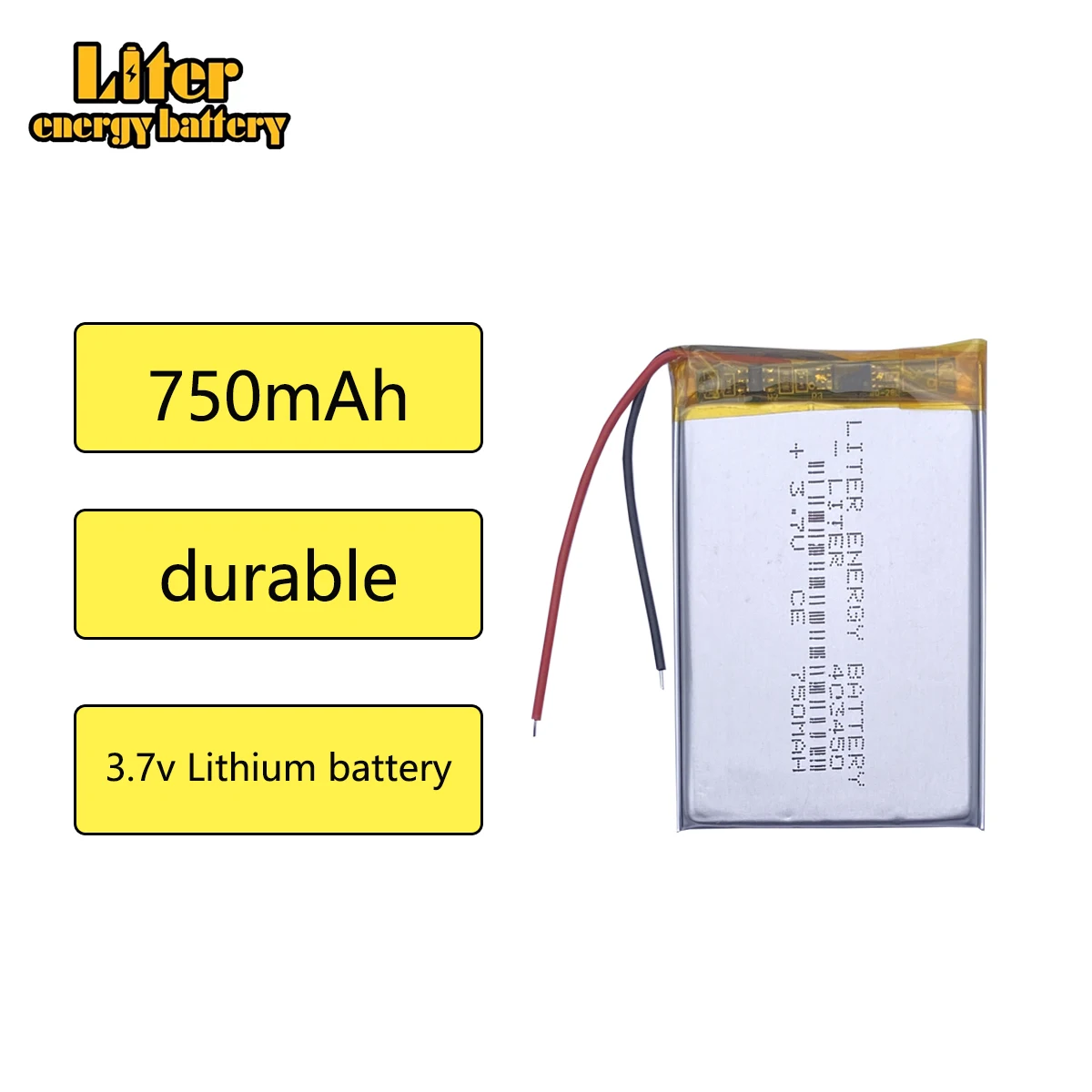10pcs/lot 750 mah 3.7 V 403450 speakers Li-ion battery for dvr,GPS,mp3,mp4,cell phone,speaker
10pcs/lot 750 mah 3.7 V 403450 speakers Li-ion battery for dvr,GPS,mp3,mp4,cell phone,speaker