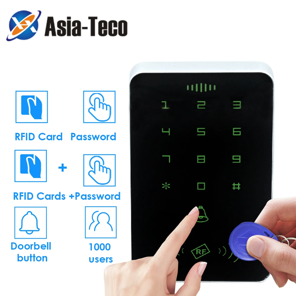 125khz RFID Proximity Card Digital Keypad Access Control System Door Lock Controller RFID Keypad access card reader No backlight
125khz RFID Proximity Card Digital Keypad Access Control System Door Lock Controller RFID Keypad access card reader No backlight