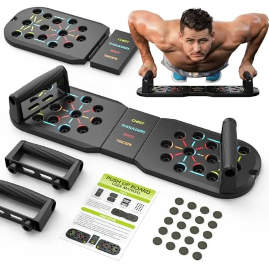 Push Up Board Fitness, Workout Home Gym Equipment, 20 in 1 Exercise Pushup Bar Handles for Floor, Strength Training Equipment f
Push Up Board Fitness, Workout Home Gym Equipment, 20 in 1 Exercise Pushup Bar Handles for Floor, Strength Training Equipment f