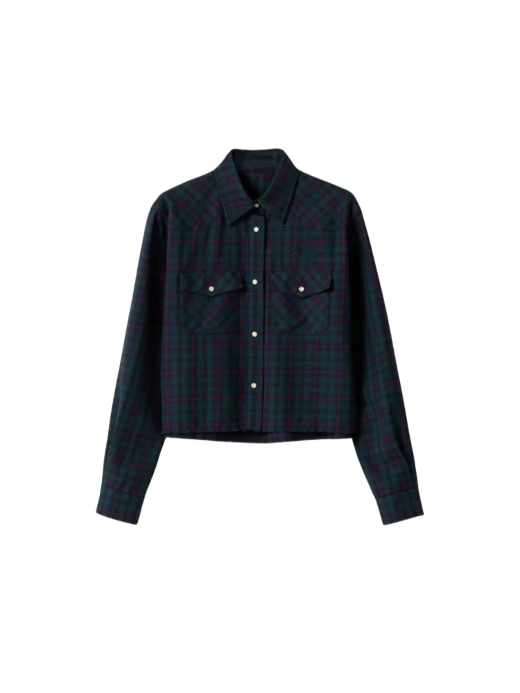 Повседневная клетчатая женская одежда с буквенным логотипом Long Sve irt Royal, высококачественная ранняя осень, новинка, дышащая шерстяная облегающая мода
Повседневная клетчатая женская одежда с буквенным логотипом Long Sve irt Royal, высококачественная ранняя осень, новинка, дышащая шерстяная облегающая мода