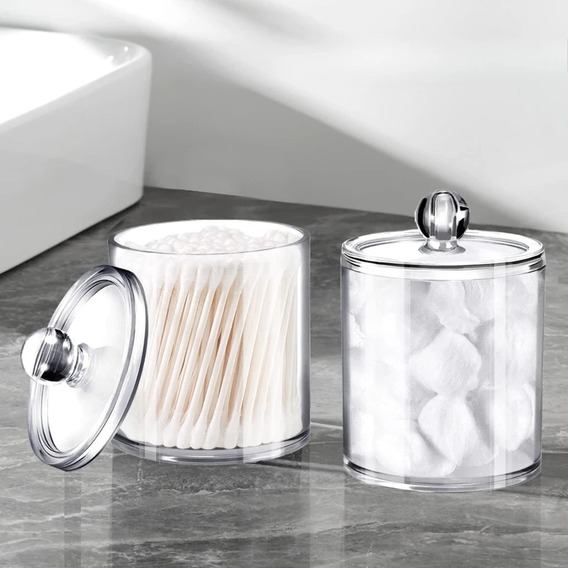 Transparent Cylindrical Cotton Swab Box, Desktop Covered Dust-proof Storage Box, Used for Bathroom and Bedroom Storage
Transparent Cylindrical Cotton Swab Box, Desktop Covered Dust-proof Storage Box, Used for Bathroom and Bedroom Storage