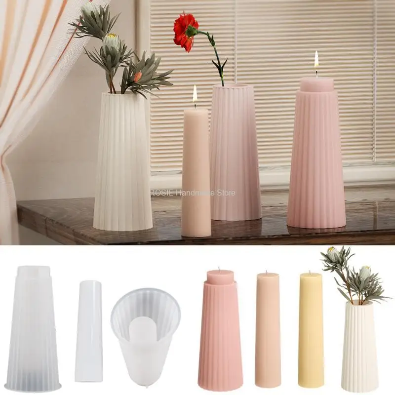 Candle+Vase Silicone Mold Diy Epoxy Gypsum Concrete Flower Pot Resin Mold Home Gardening Decoration Handmade Gift Making
Candle+Vase Silicone Mold Diy Epoxy Gypsum Concrete Flower Pot Resin Mold Home Gardening Decoration Handmade Gift Making