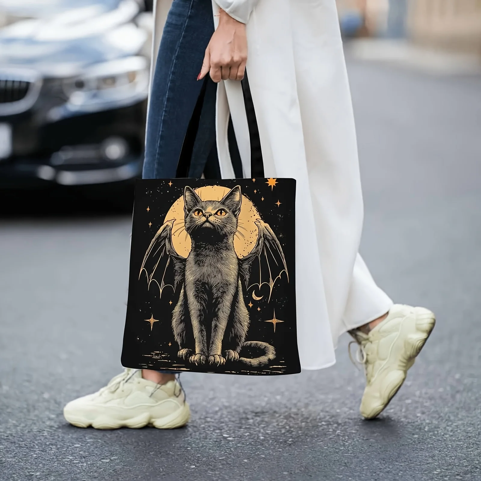 1 Caricatured Bat Wings Print Shoulder Bag, Suitable Shopping,Gifts for Friends and Family
1 Caricatured Bat Wings Print Shoulder Bag, Suitable Shopping,Gifts for Friends and Family