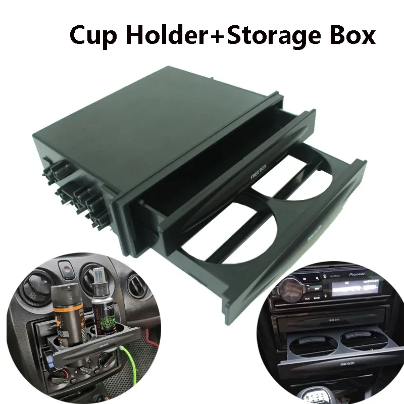 Universal CX-28 Double-layer shelf Auto Radio Pocket Drink Cup Holder Storage Box Car Stowing Tidying
Universal CX-28 Double-layer shelf Auto Radio Pocket Drink Cup Holder Storage Box Car Stowing Tidying