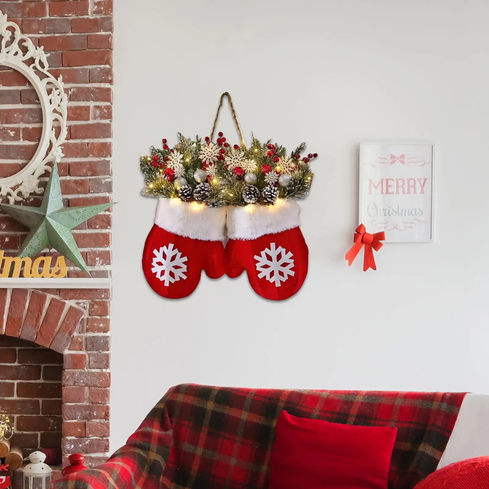 Рождественские венки для входной двери, варежки, искусственная праздничная гирлянда со светодиодной подсветкой, праздничные украшения с красными ягодами, сосна
Рождественские венки для входной двери, варежки, искусственная праздничная гирлянда со светодиодной подсветкой, праздничные украшения с красными ягодами, сосна