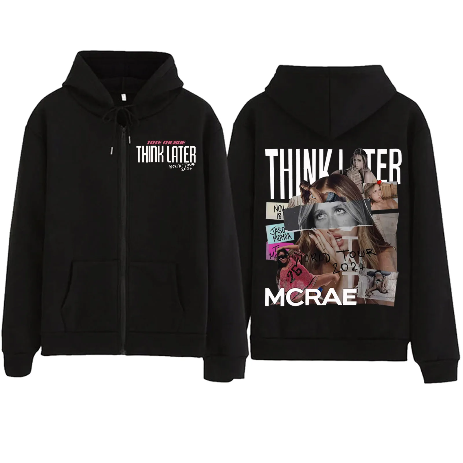Tate Mcrae The Think Later World Tour 2024 Tour Zipper Hoodie Harajuku Pullover Tops Sweatshirt Streetwear
Tate Mcrae The Think Later World Tour 2024 Tour Zipper Hoodie Harajuku Pullover Tops Sweatshirt Streetwear